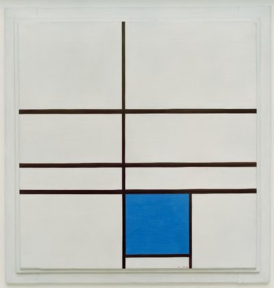 Composição com azul de Piet Mondrian